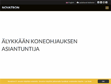 Tablet Screenshot of novatron.fi
