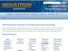 Tablet Screenshot of novatron.co.uk